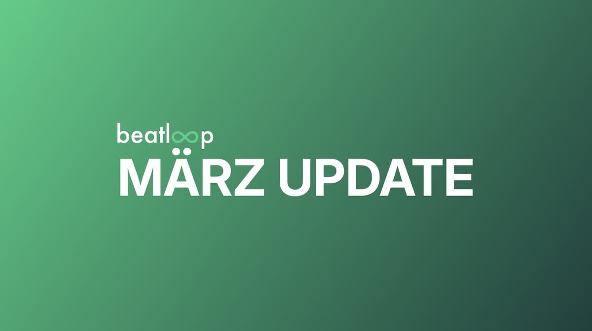 beatloop Dashboard mit neuem Design