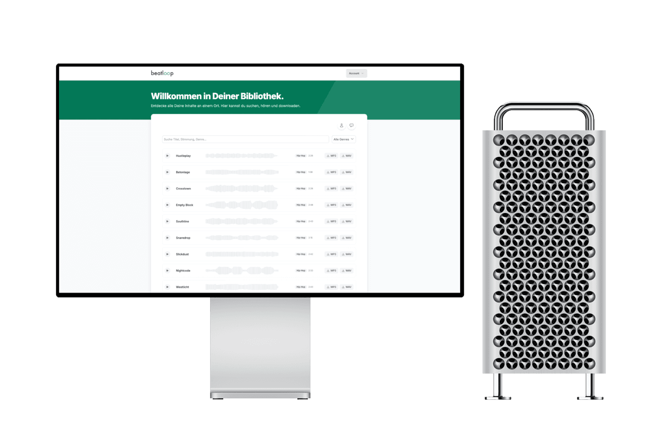 Beatloop Desktop Interface