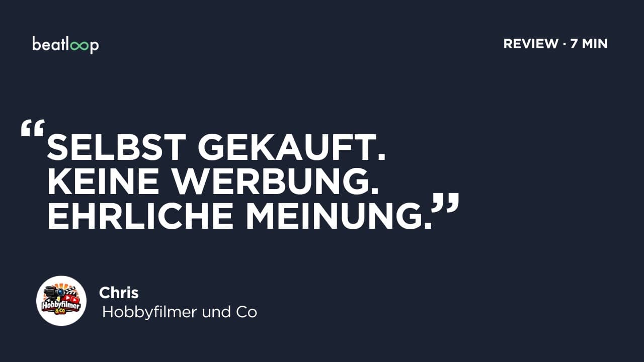 Lizenzfreie Musik ohne Claim. beatloop Review von Chris (Hobbyfilmer und Co)
